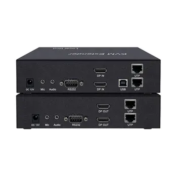 150м 4K 2 порта HD mi Kvm Разклонител за Cat5e/6Cable Ethernet Удължител Предавател, Приемник, Поддръжка на Мишка Клавиатура usb2.0 устройство