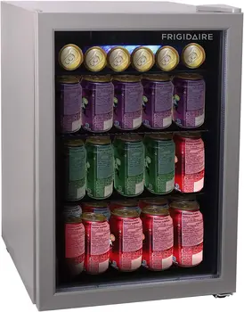 Отделно стоящ хладилник за напитки-с капацитет 88 кутии или 25 бутилки, черен, 24