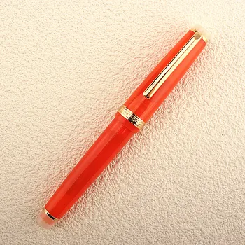 Луксозна перьевая дръжка Jinhao 82, прозрачна акрилна дръжка, златна върха EF F, офис и ученически принадлежности, Чернильная писалка за писане