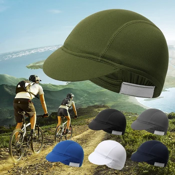 Защита на Преносима пылезащитная однотонная дишаща велосипедна шапка за езда, велосипедна шапка, летни еластични мрежести тъкани