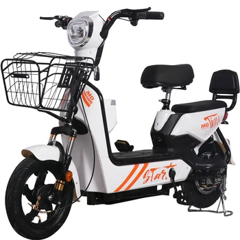 Електрически мотоциклет 350w48V20A, малък скутер за възрастни, подсветка на фаровете, разширяване устойчива на износване вакуум гуми