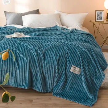 LISM Евтино висококачествено брендовое одеяло 200x230 см, супер меки флисовые завивки за легло, зимни каре покривки за легло